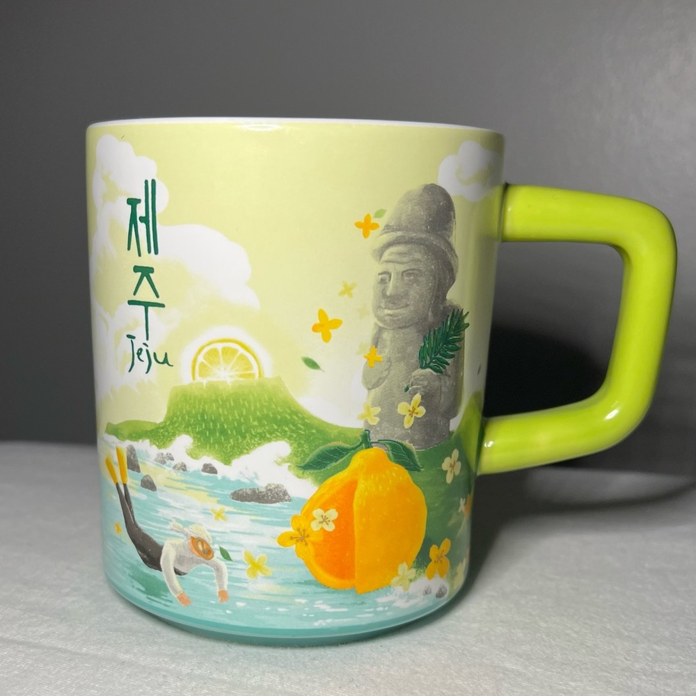 Starbucks Korea Jeju Island Mug 355ml Haenyeo Dol Hareubang Hallabong